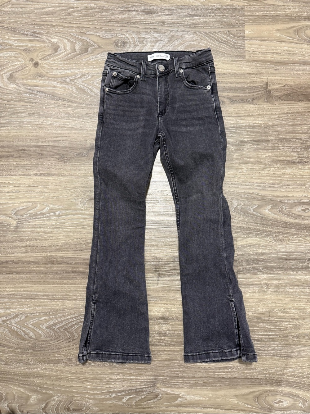 Size 8 Girls Zara Flared Jeans with Adjustable Waist